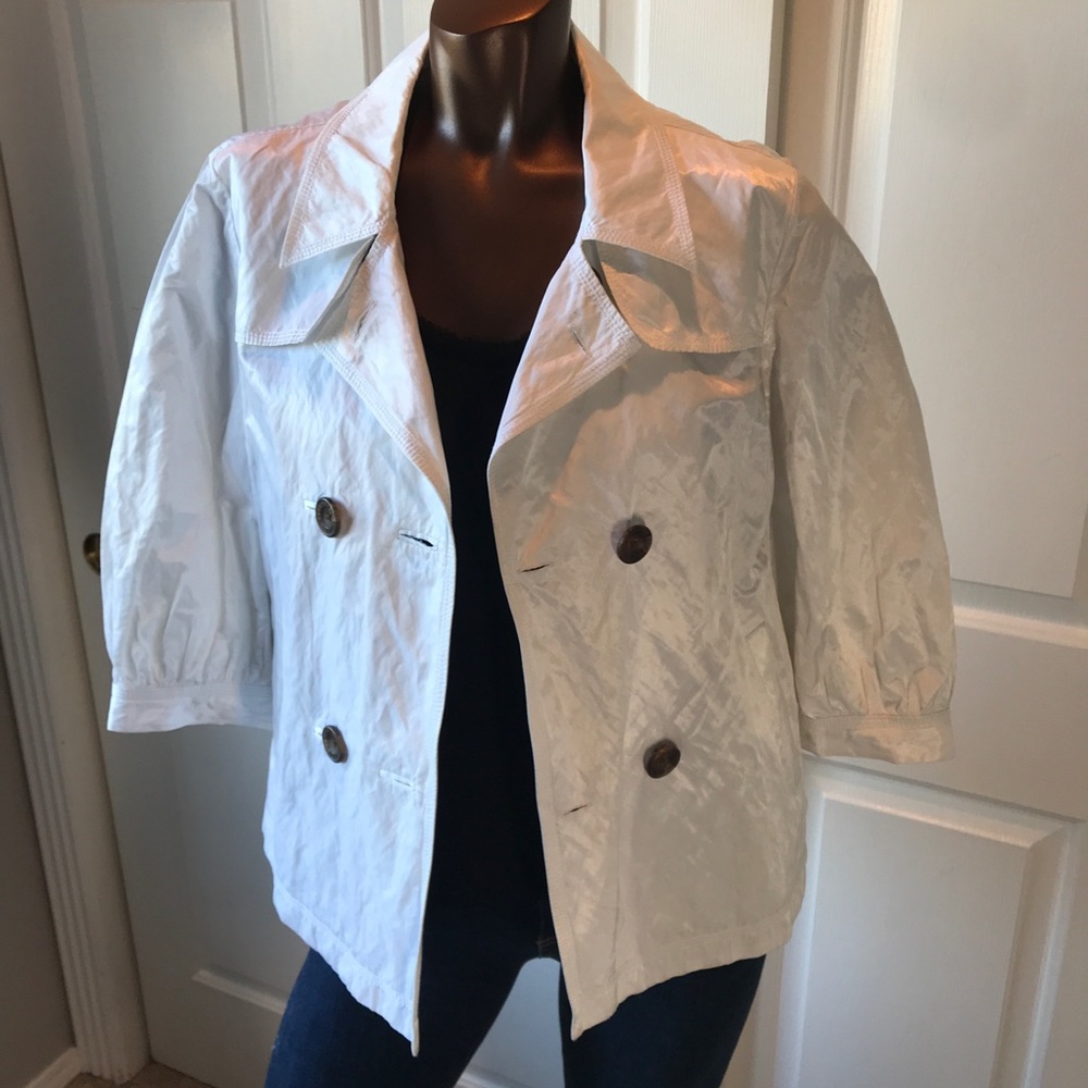 7 For All Mankind Double Breasted Wrinkle Jacket